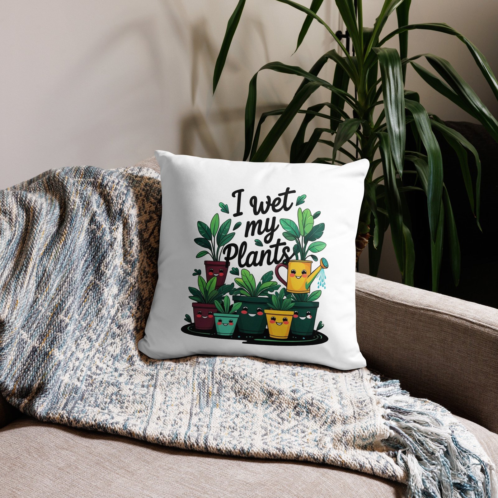 all-over-print-basic-pillow-18x18-front-6935c38480ad0.jpg I Wet My Plants Accent Pillow - Image 2