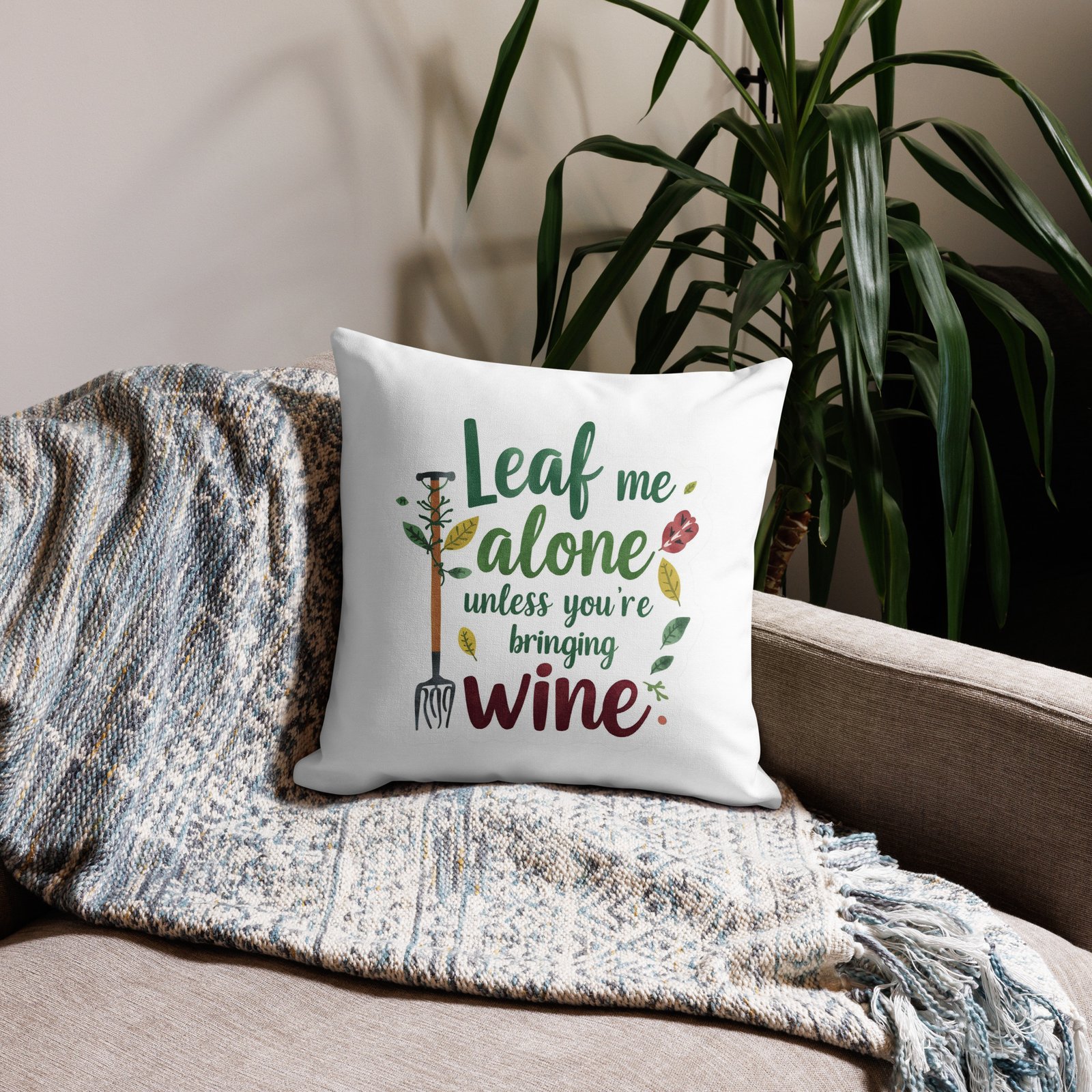 leaf me alone premium pillow leaf me alone premium pillow