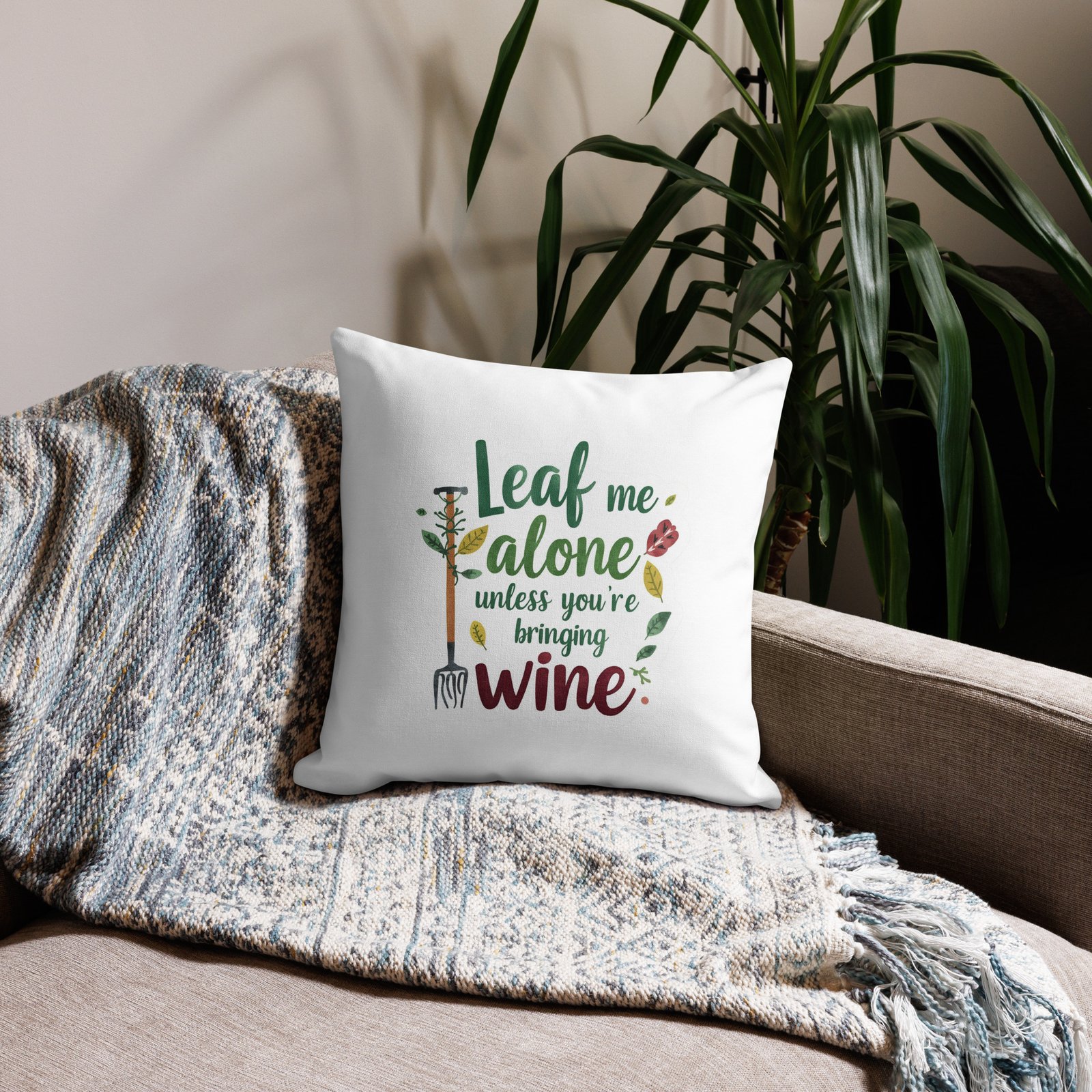 leaf me alone premium pillow leaf me alone premium pillow