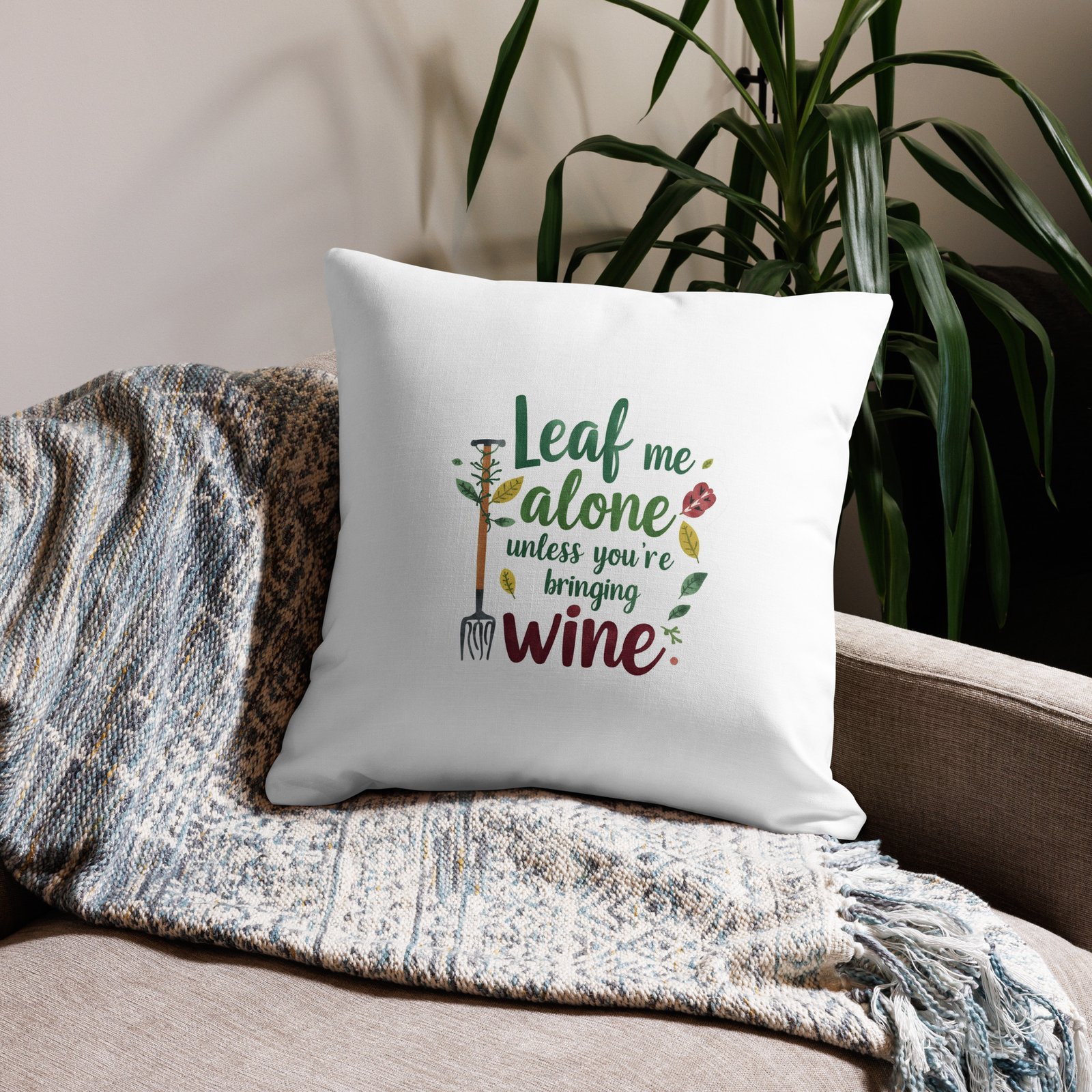 leaf me alone premium pillow leaf me alone premium pillow