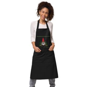 gnome organic cotton apron